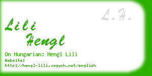 lili hengl business card